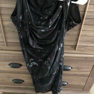 Diesel army wide neck dress